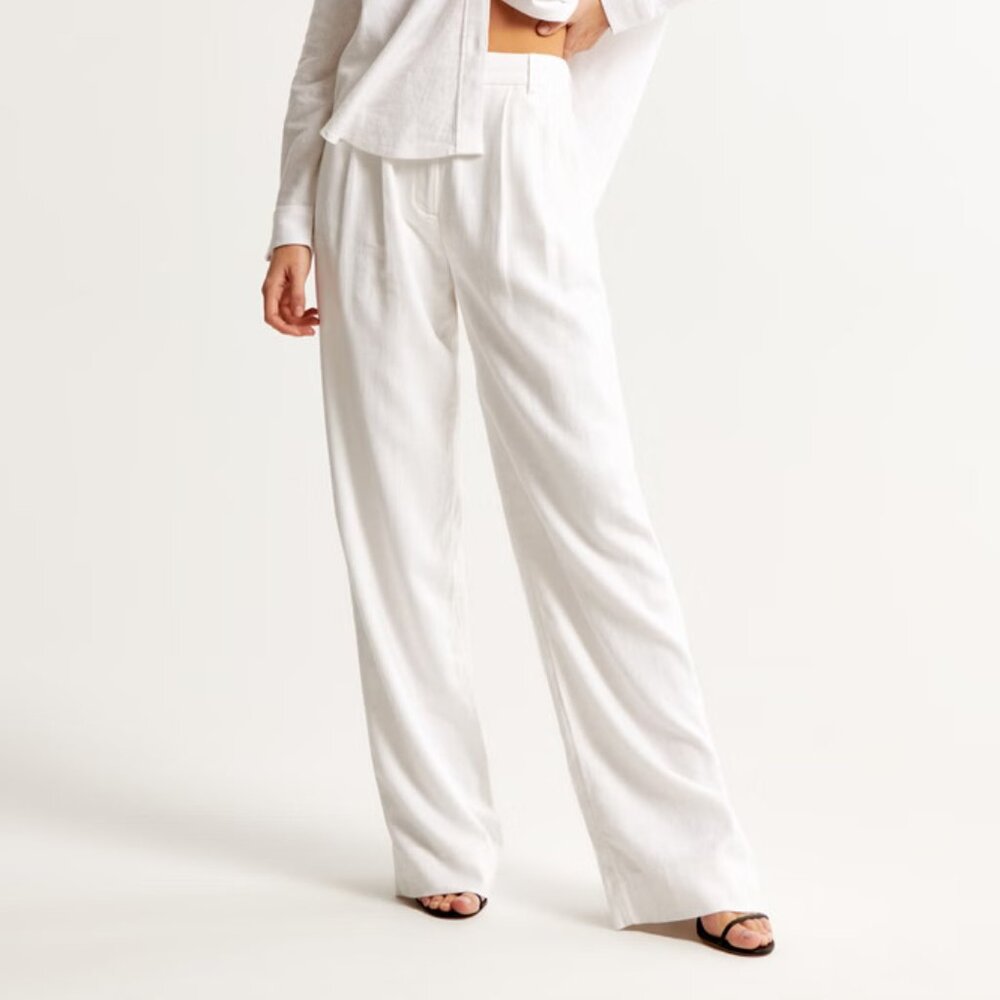 A&F Sloane Tailored Linen-Blend Pant (NEVER WORN)